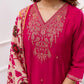 Women Silk Embroidered Kurta and Pant Set with Dupatta