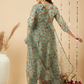 Floral Printed Kurta & Trousers With Dupatta