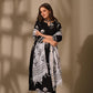 Floral Printed Black Straight Kurta set - Amy's Cart
