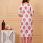 Women Pink Pure Cotton Kurta Pant Dupatta Set