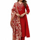 Women Silk Embroidered Kurta and Pant Set with Dupatta