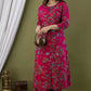 Women Pink Kurta and Palazzo Set Viscose Rayon