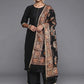 Women Black Gotta Patti Kurta with Palazzos & With Dupatta