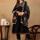 Women Floral Embroidered Thread Work Kurta & Trousers With Dupatta