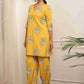 Floral Embroidered A-Line Kurta With Salwar