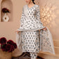 Floral Printed Regular Sequinned Pure Cotton Kurta With Trouser & Dupatta