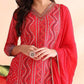 Women Bandhani Printed Regular Kurta with Trousers & With Dupatta