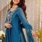 Women Ethnic Motifs Embroidered Tiered Thread Work Kurta with Trousers & With Dupatta