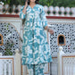 Women Floral Printed Regular Kurta with Trousers