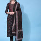 Women Pure Cotton Kurta Pant Dupatta Set