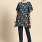 Women Floral Printed Kaftan Kurta with Trousers