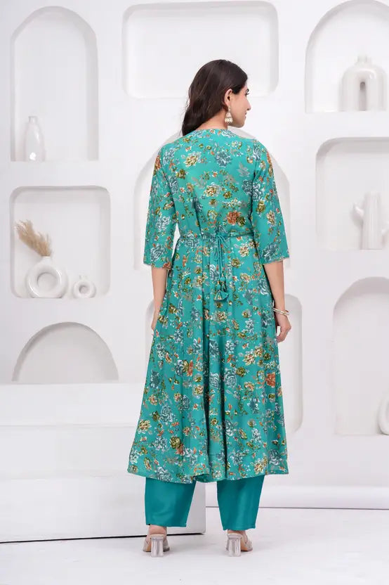 Women Pure Cotton Kurta Palazzo Dupatta Set