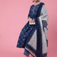 Women Pure Cotton Kurta Pant Dupatta Set