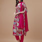 Women Viscose Rayon Kurta Pant Dupatta Set