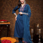 Women Crepe, Net Kurta Pant Dupatta Set