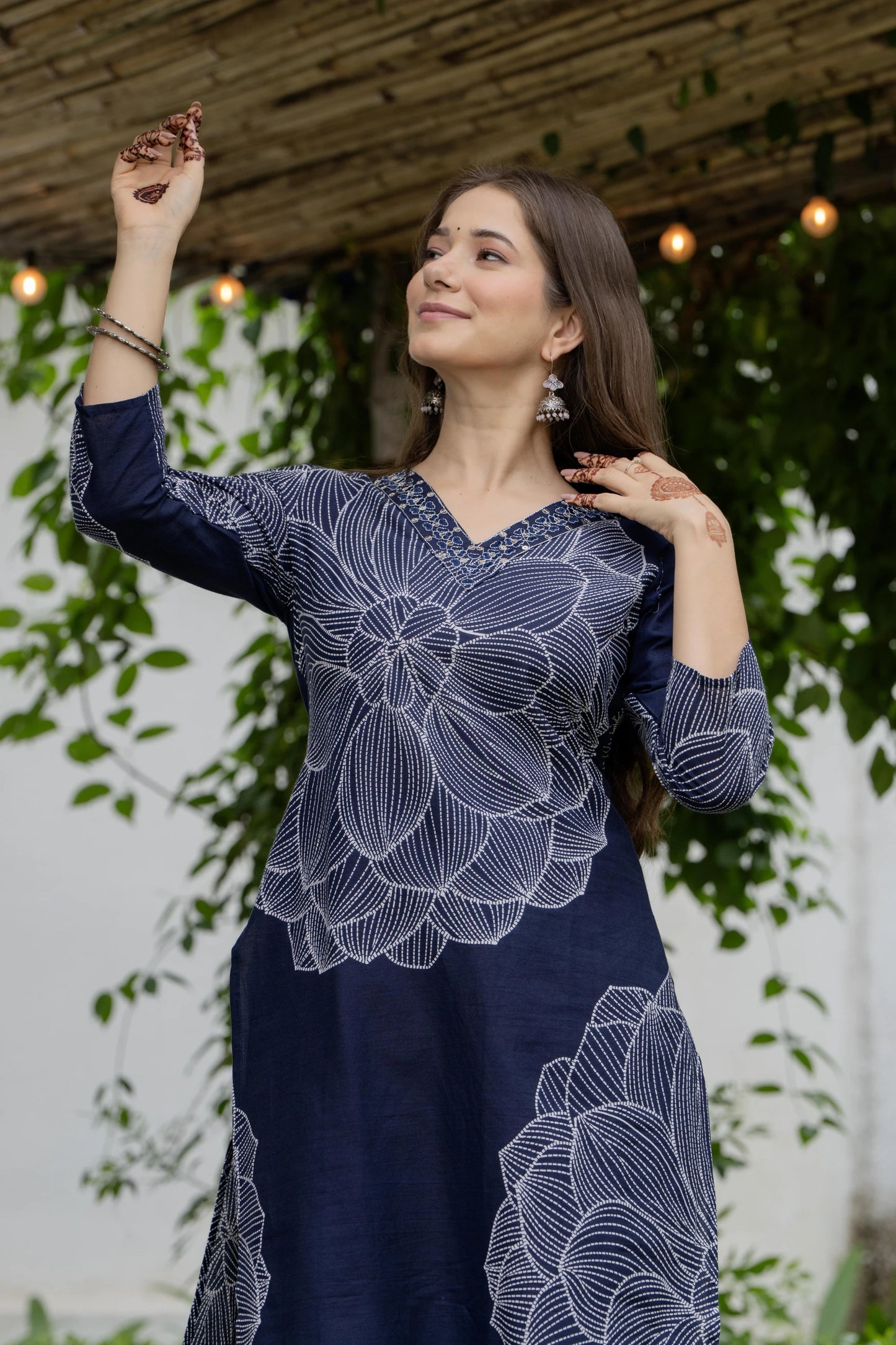 Women Pure Linen Kurta Pant Set