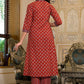 Women Viscose Rayon Kurta Pant Dupatta Set