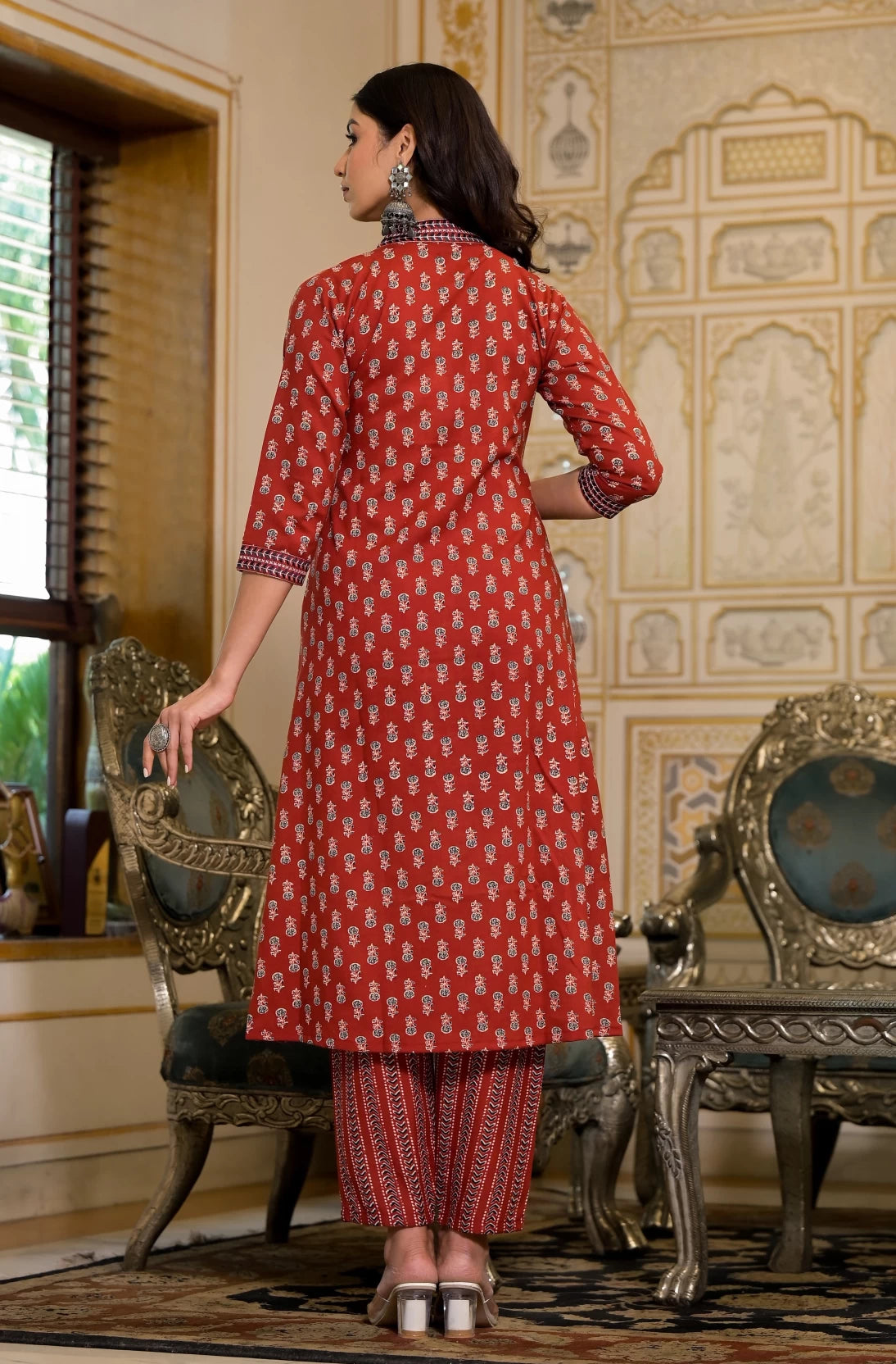 Women Viscose Rayon Kurta Pant Dupatta Set