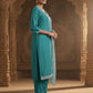 Women Silk Blend Kurta Pant Dupatta Set