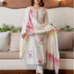 Women Pure Cotton, Jacquard Kurta Pant Dupatta Set