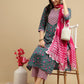 Women Cotton Blend Kurta Pant Dupatta Set