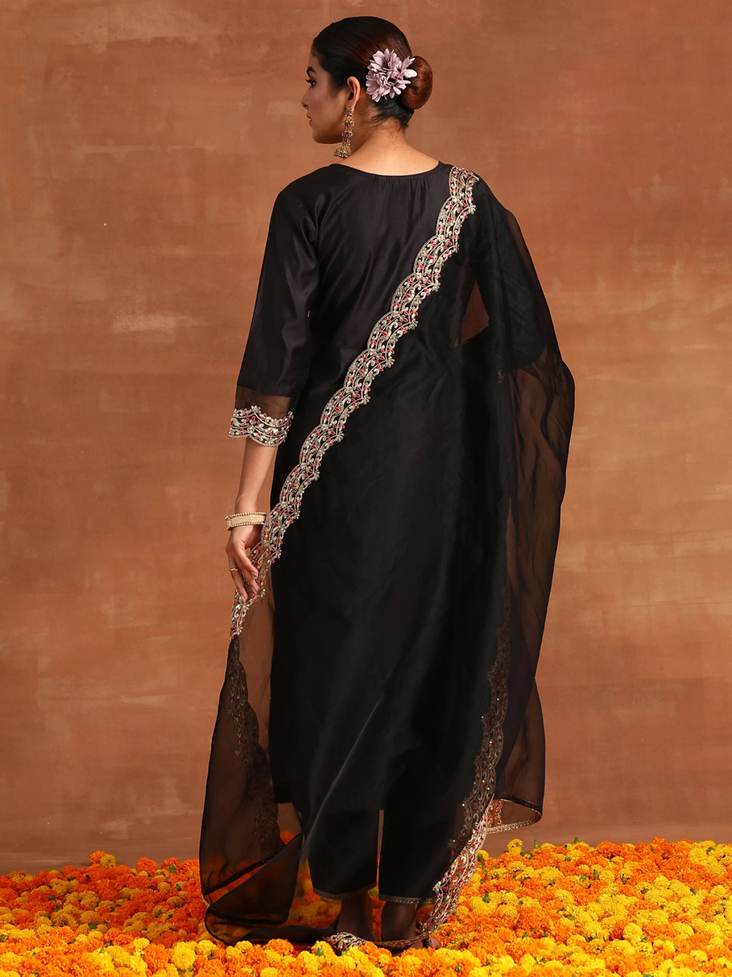 Women Viscose Rayon Kurta Pant Dupatta Set