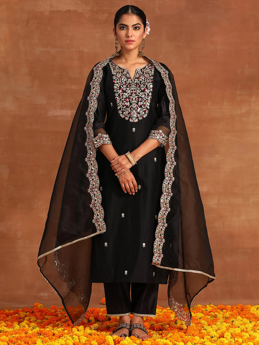 Women Viscose Rayon Kurta Pant Dupatta Set