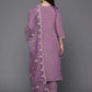 Women Silk Blend Kurta Pant Dupatta Set