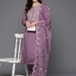 Women Silk Blend Kurta Pant Dupatta Set