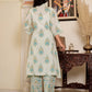 Women Pure Cotton Kurta Palazzo Attached Dupatta Set