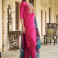 Women Silk Blend Kurta Pant Dupatta Set