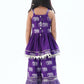 Girls Ethnic Printed A-Line Kurta With Sharara