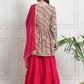 Women Viscose Rayon Kurta Sharara Dupatta Set