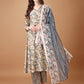 Women Floral Printed Regular Kurta with Palazzos & With Dupatta