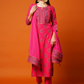 Ethnic Motifs Printed Regular Kurta with Trousers & Dupatta