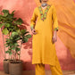 Women Floral Embroidered Kurta with Palazzo & Dupatta