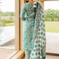 Floral Printed Sequinned Kurta with Trousers & Dupatta