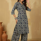 Women Floral Printed Regular Pure Cotton Kurta with Palazzos