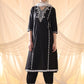 Floral Embroidered Thread Work Pure Cotton A-Line Kurta With Salwar & Dupatta