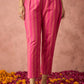 Ethnic Motifs Embroidered Straight Kurta With Trousers And Dupatta