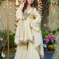 Women Regular Mirror Work Silk Crepe Kurta with Sharara & With Dupatta