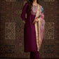 Women Floral Embroidered Sequinned Liva Kurta With Trousers & With Dupatta