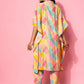 Silk Blend Abstract Printed Co-Ord