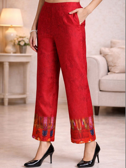 Printed Shirt Collar Shirt & Trousers Co-Ord