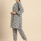 Women Printed Regular Kurta with Trousers