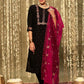 Women Silk Blend Kurta Pant Dupatta Set
