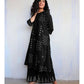 Black Cotton Kurta Palazzo Set