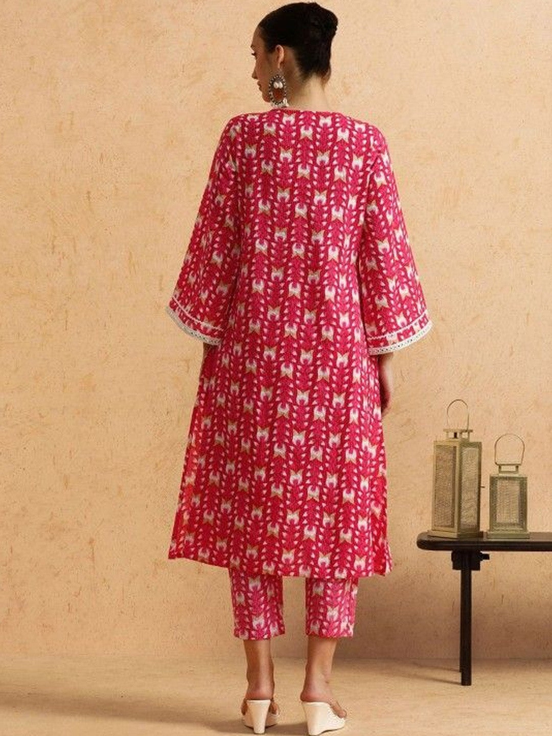Printed Pure Cotton Kurta Set