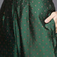 Women Green Cotton Blend Kurta Palazzo Set