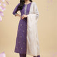 Women Silk Blend Kurta Pant Dupatta Set